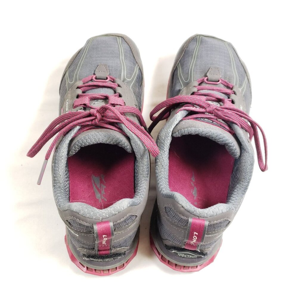 Altra Womens Size 11 Lone Peak-4 Trail Running Shoes Gray & Pink - Picture 7 of 9